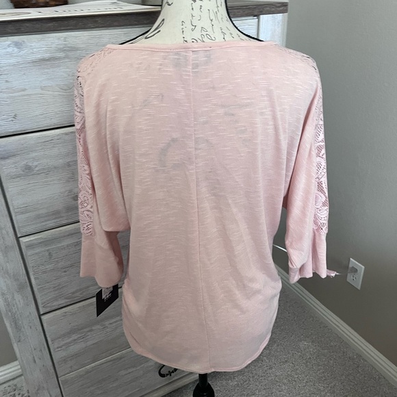 IZ Byer Blush pink blouse - Picture 3 of 6